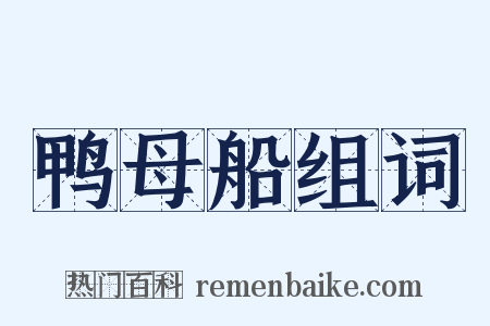 鸭母船组词是什么意思的图片